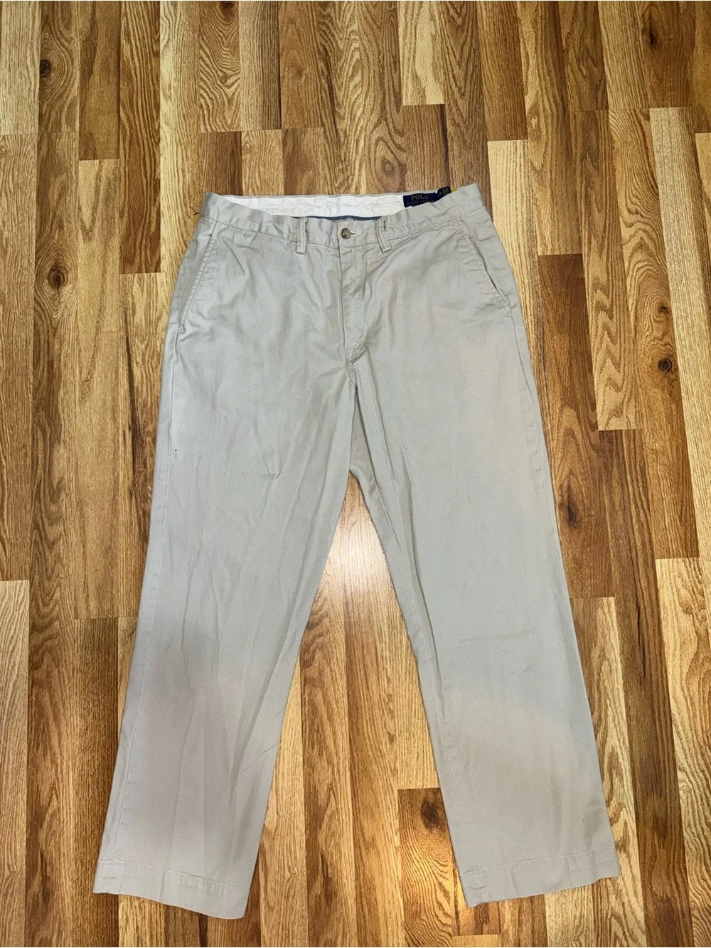 Polo Ralph Lauren Bedford Flat Front Khaki Pants Men’s Classic Fit Chino 34x30